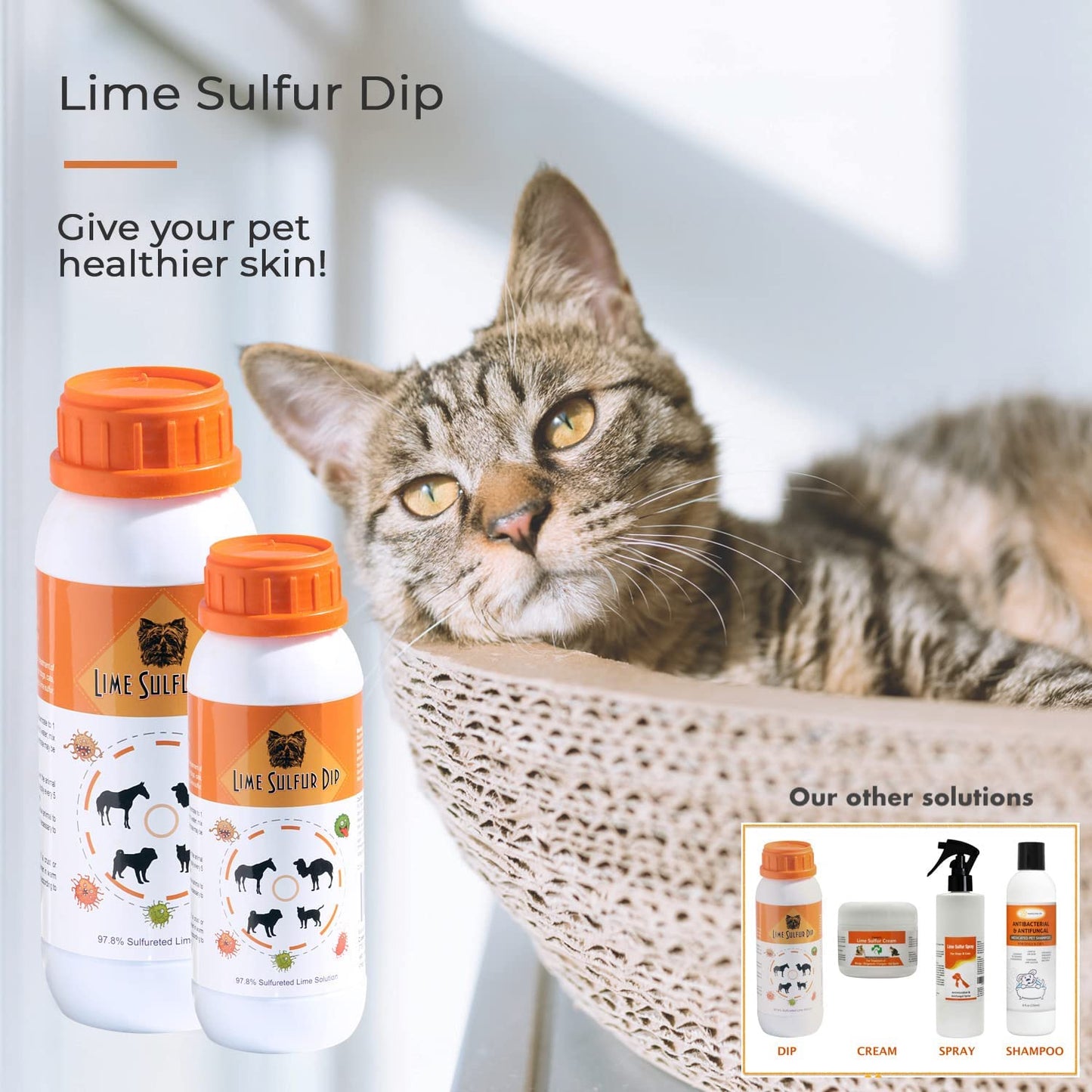 Healthy Paw Life: Lime Sulfur Dip - Pet Care for Itchy and Dry Skin -